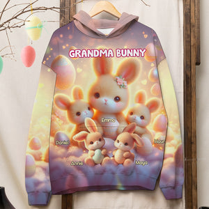 Personalized Easter Gifts For Grandma Shirt 01tglu080225 Grandma Bunny - AOP Products - GoDuckee