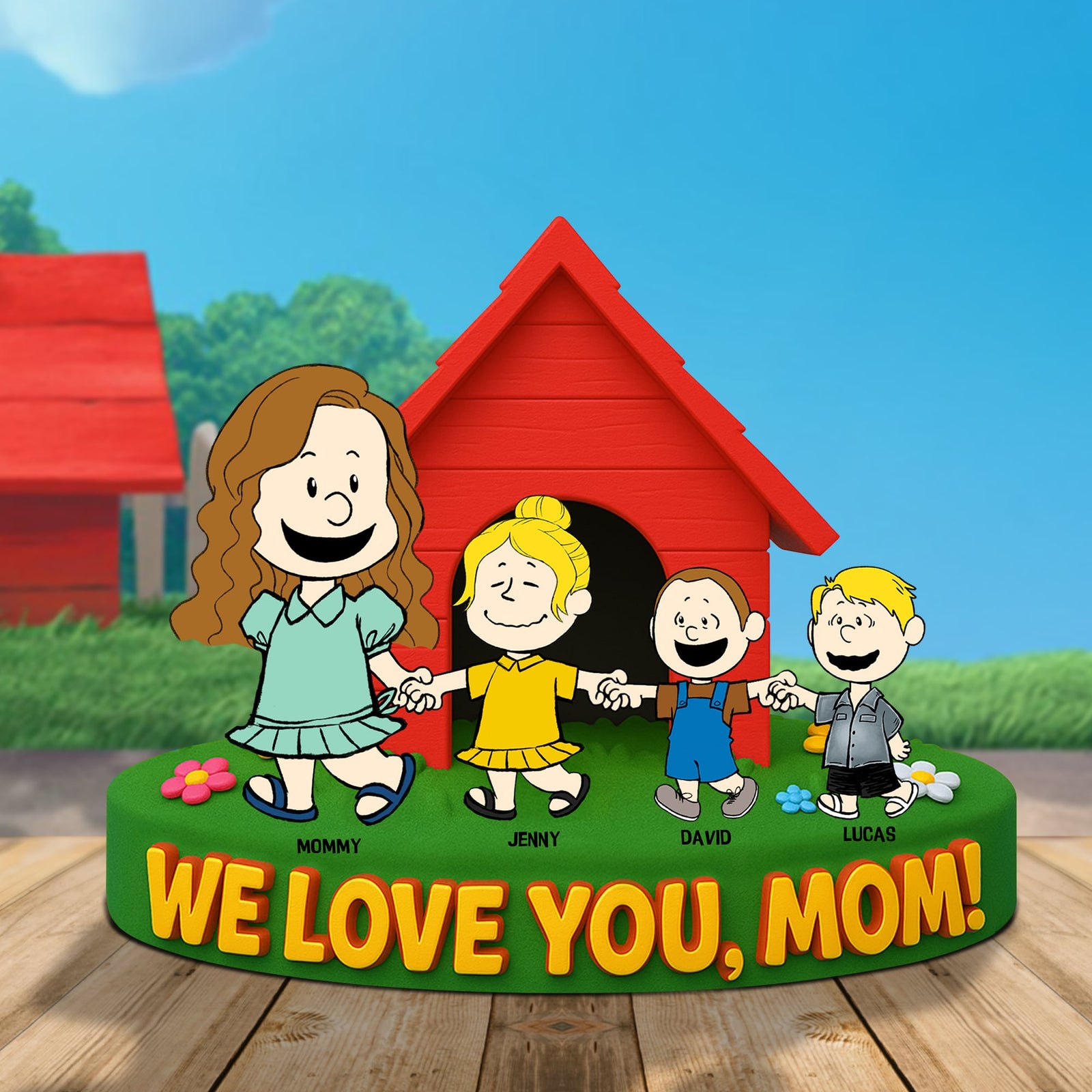 Personalized Gifts For Mom Plaque We Love You 03natn110425hh - Shaped Plaques - GoDuckee