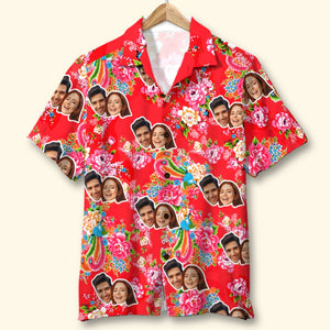 Personalized Gifts For Couple Hawaiian Shirt Couple Picture - Hawaiian Shirts - GoDuckee