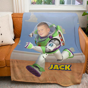 Gift For Kids, Custom Photo Cartoon Lovers 04HUTN171123 Blanket, Christmas Gifts - Blanket - GoDuckee