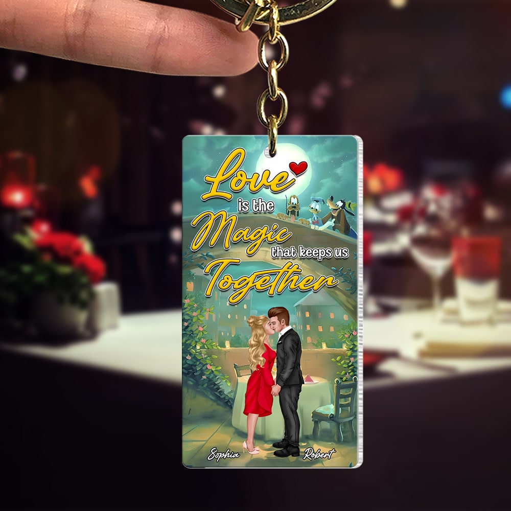 Couple, Keeps Us Together, Personalized Keychain, Valentine Gift, Couple Gift, 05OHPO191223PA - Keychains - GoDuckee