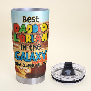 Best Dad In The Galaxy Personalized Tumbler TZ-TCTT-02HTHN290523 - Tumbler Cup - GoDuckee
