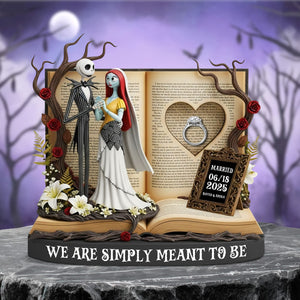 Horror Anniversary Couple Plaque - Personalized Gifts For Couple 04tgtn300525 - Shaped Plaques - GoDuckee