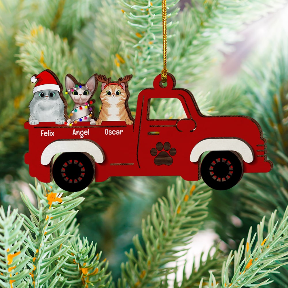 Cat Lover-Personalized Wood Ornament-011huqn191023hg - Ornament - GoDuckee