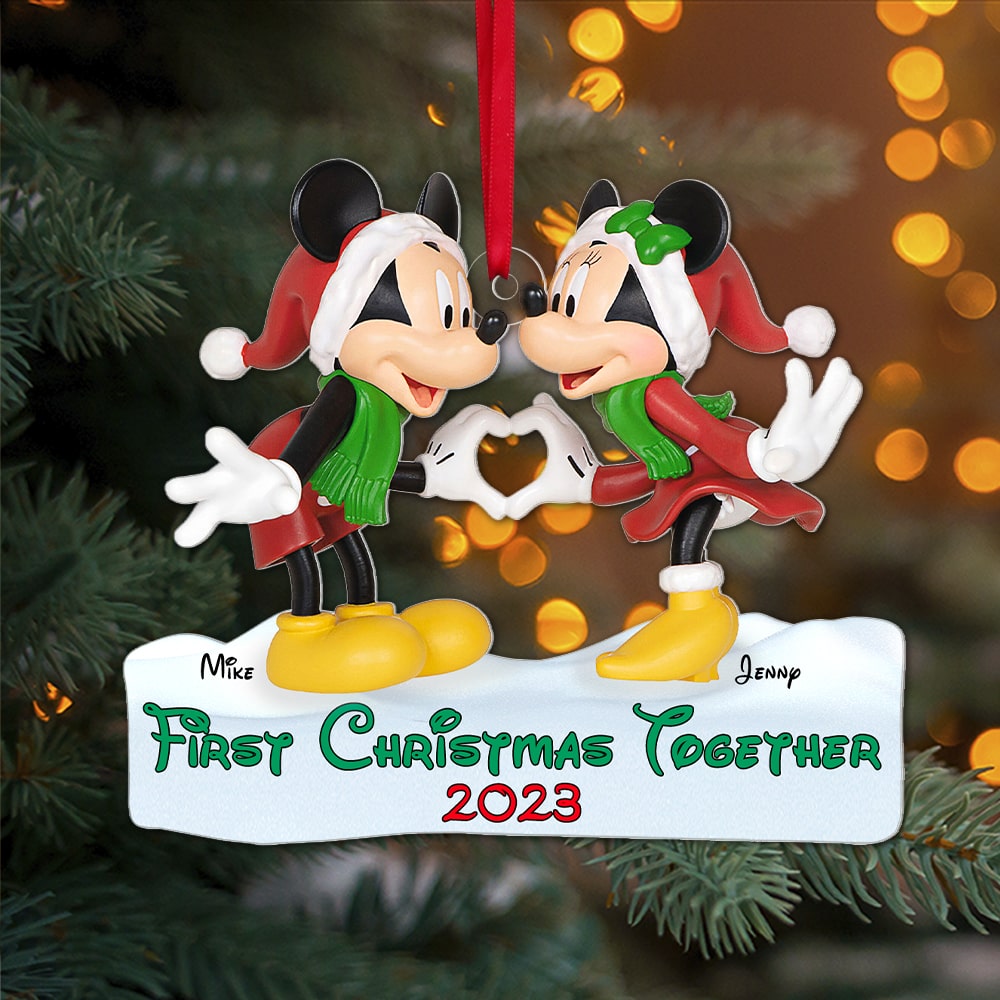 Couple, Christmas Together, Personalized Ornament. Christmas Gifts For Couple, 03QHPO141023 - Ornament - GoDuckee