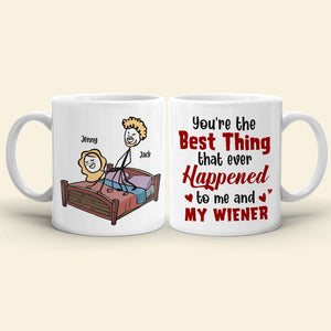 Couple, You’re The Best Thing That Ever Happened To Me, Personalized Mug, Couple Mug - Coffee Mug - GoDuckee