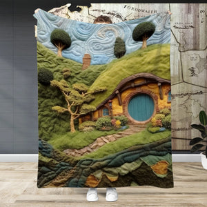 Gifts For Fantasy Novel & Movie Fans Blanket 03qhtn120924 Various Locations Quilted Art Effect - Blanket - GoDuckee