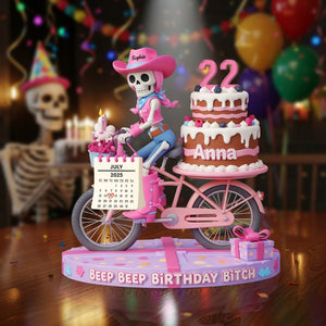 Personalized Birthday Gifts For Friend Acrylic Plaque, Funny Cowgirl Skull 04tgtn230625 - Shaped Plaques - GoDuckee