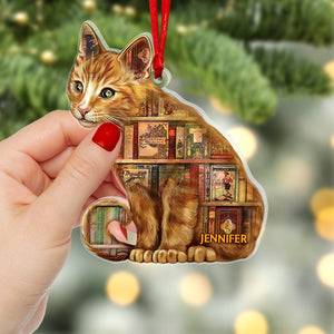 Animal Book- Personalized Ornament - Gift For Animal And Book Lovers- Christmas Gift - Ornament - GoDuckee