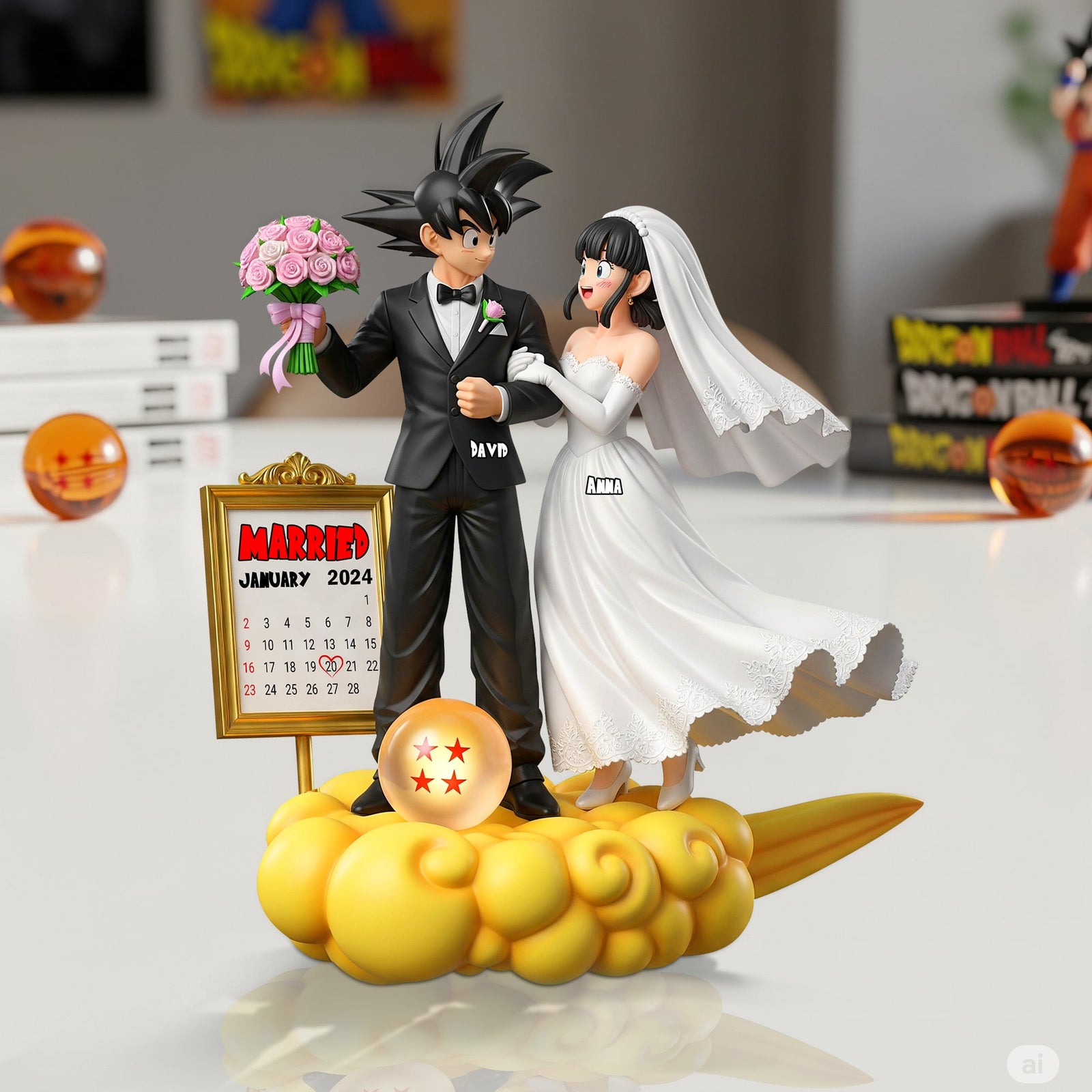 Couple Wedding Day Acrylic Plaque - Personalized Gifts For Couple 01natn180625 - Shaped Plaques - GoDuckee