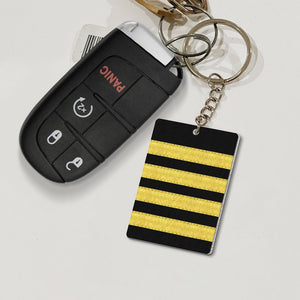 Fly Safe Personalized Keychain Gift For Pilot - Keychains - GoDuckee