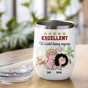 Excellent Would Bang Again - Personalized Couple Mug - Gift For Funny Couple - Coffee Mug - GoDuckee