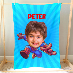 Personalized Photo Blanket, Christmas Gift For Kids, 04OHPO141123 - Blanket - GoDuckee