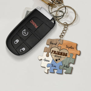 Friends Forever Personalized Keychain Gift For Friend - Keychains - GoDuckee