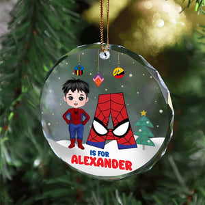 Personalized Gifts For Kids Christmas Ornament Superhero Kid Costume 01namh300824pa - Ornament - GoDuckee