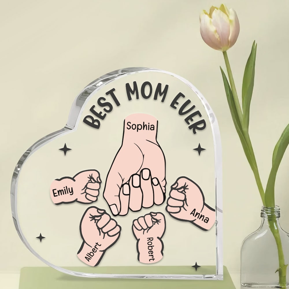 Best Mom Ever- Personalized Acrylic Plaque-03qhqn290323 - Decorative Plaques - GoDuckee