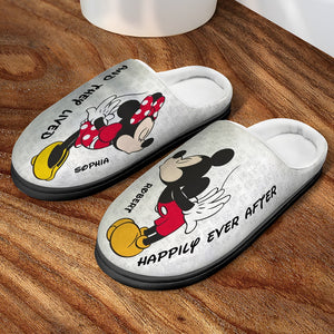 Couple, And They Lived Happily Ever After, Personalized Home Slippers, Christmas Gifts For Couple, 02QHQN191023, 211123 - Shoes - GoDuckee