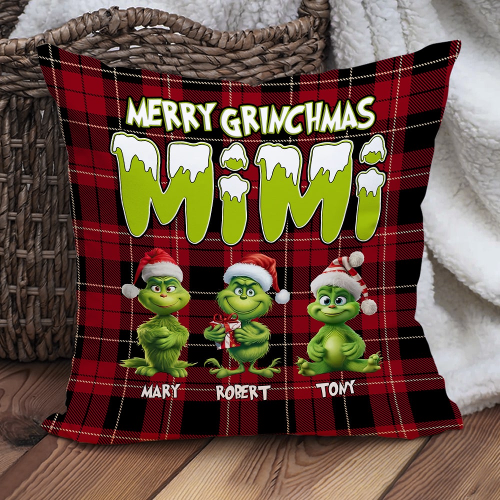 Merry Christmas Mama, Personalized Square Pillow, Christmas Gifts For Mama, 02HTPO190923 - Pillow - GoDuckee