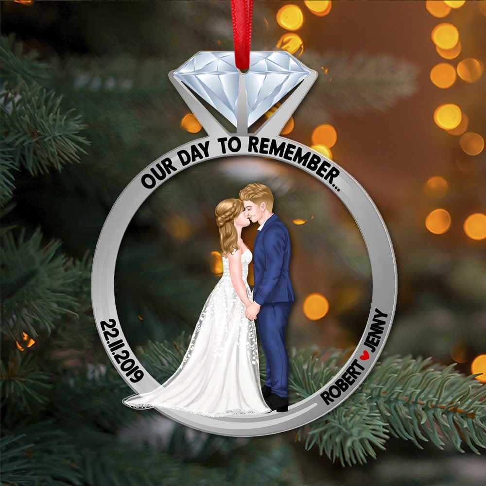 Custom Shape Transparent Ornament - Christmas Gift For Couple - 02QHPO141123PA - Ornament - GoDuckee