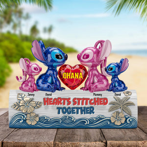Blue Monster Family Plaque - Personalized Gifts For Family 01ohtn310525 - Shaped Plaques - GoDuckee