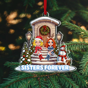 Friendship, Sisters Forever, Personalized Ornament, Christmas Gifts For Friends - Ornament - GoDuckee