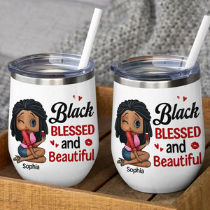 Black Blessed And Beautiful Personalized Coffee Mug 03HTTN270723HH-02 - Coffee Mug - GoDuckee