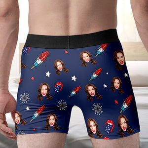 Custom Photo Gifts For Him Men's Boxers Only You - Boxers & Briefs - GoDuckee