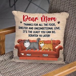 Personalized Gifts For Cat Lovers Pillow Scatch Ya Later - Pillows - GoDuckee