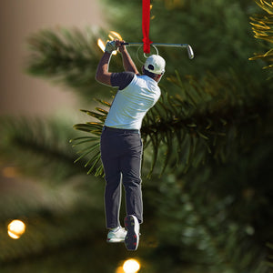 Personalized Custom Photo Ornament, Christmas Gift For Golf Lovers, 05PGPO250923 - Ornament - GoDuckee