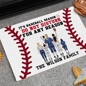 It's Baseball Season, Personalized Doormat For Baseball Family, Gift For Family - Doormat - GoDuckee