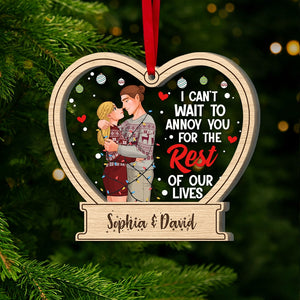 The Couple, The Rest Of Our Life, Personalized Ornament, Christmas Gift For Couple - Ornament - GoDuckee