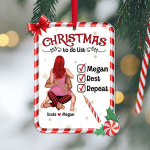 Couple, Christmas To Do List, Personalized Ornament, Christmas Gift For Couple - Ornament - GoDuckee