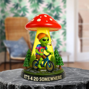 Funny Alien Acrylic Plaque Personalized Gifts For Smoker 01totn200525 - Shaped Plaques - GoDuckee