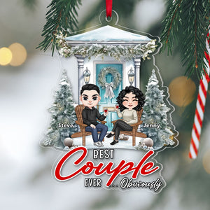 Couple, Best Couple Ever... Obviously, Personalized Ornament, Christmas Gifts For Couple - Ornament - GoDuckee