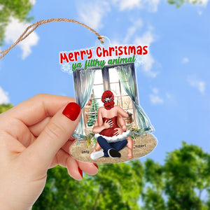 Merry Christmas-Personalized Acrylic Ornament- Gift For Christmas- Couple Gift - Ornament - GoDuckee
