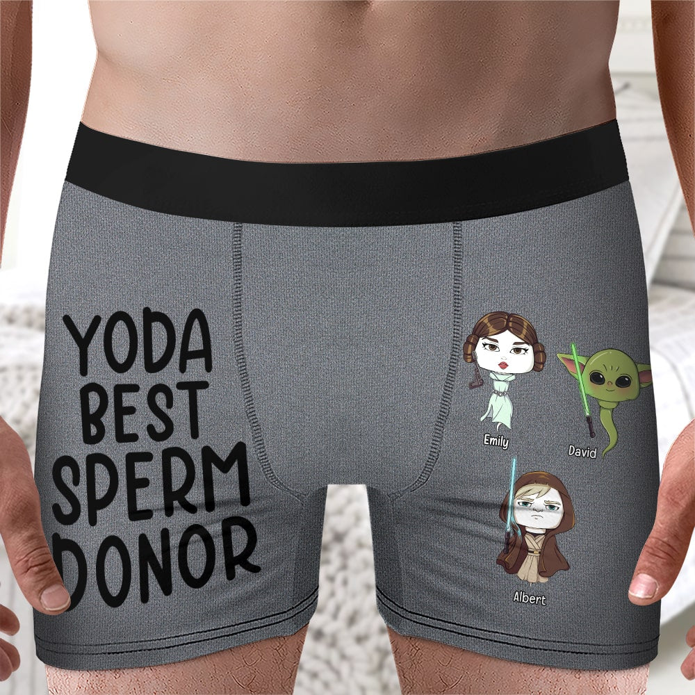 Personalized Gifts For Dad Men's Boxers Sperm Donor 03qhqn230124ha - Boxers & Briefs - GoDuckee