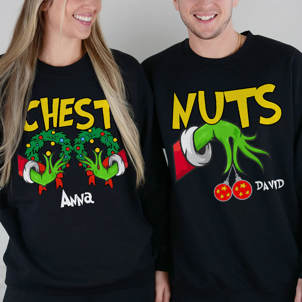 Personalized Naughty Couple Shirt, Christmas Gift For Couple - Shirts - GoDuckee