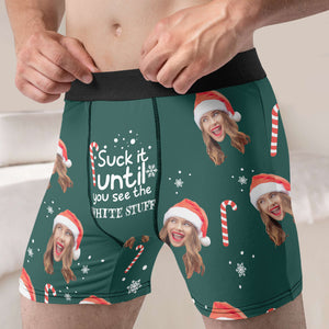 Custom Photo Gifts For Men Boxer Christmas 02XQLU230924 - Boxer Briefs - GoDuckee