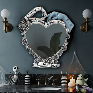Spooky Couple Personalized Wall Hanging Mirror Gifts For Couple 03OHLU220725 - Mirror - GoDuckee