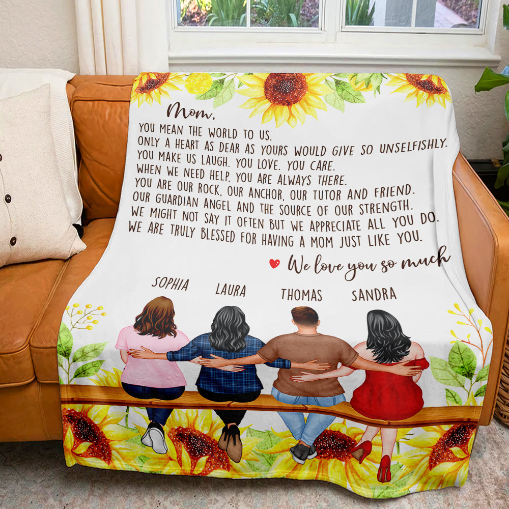 You Mean The World To Me, Family Blanket - Blanket - GoDuckee