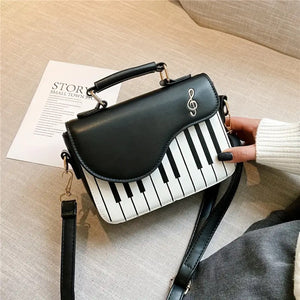 Women's Piano-Shaped Crossbody PU Leather Bag 11ACXX270824 - - GoDuckee