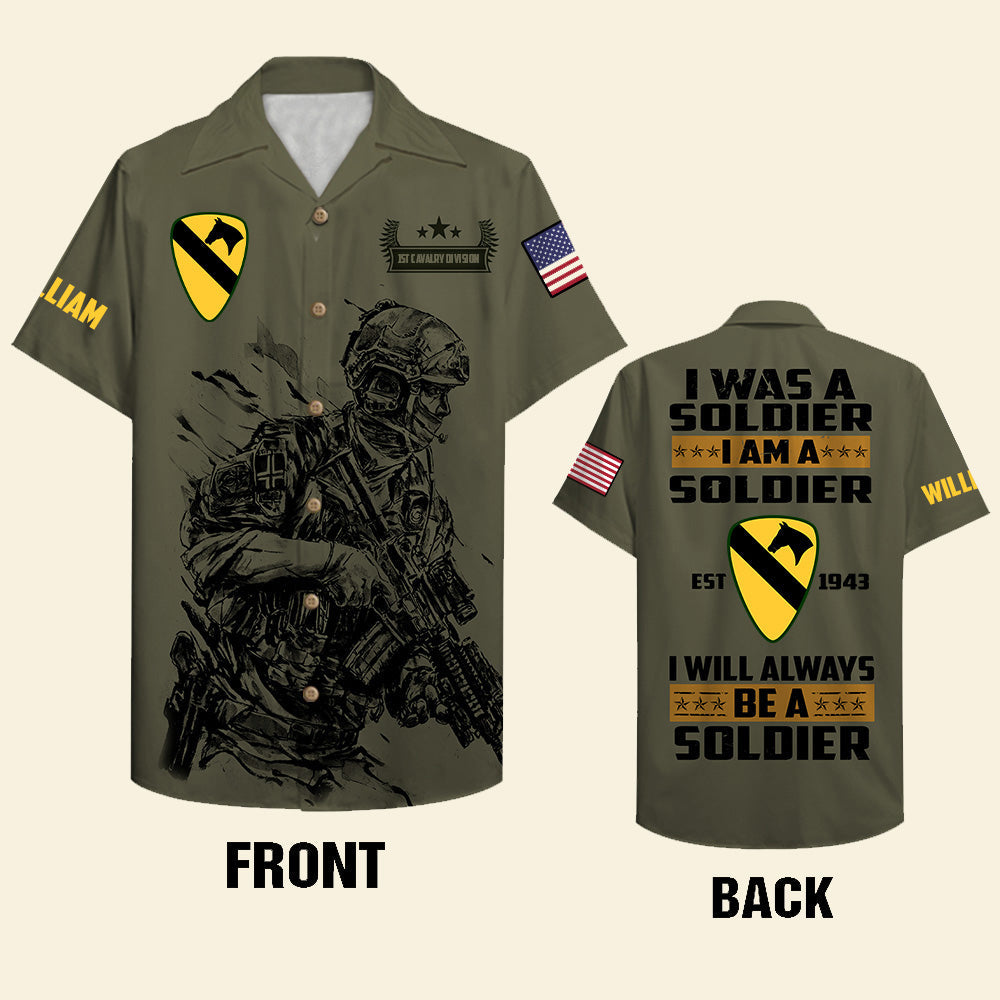 Custom Military Unit - Personalized Veteran Hawaiian Shirt - I Was A Soldier q3-04ntqg120322-tt - Hawaiian Shirts - GoDuckee
