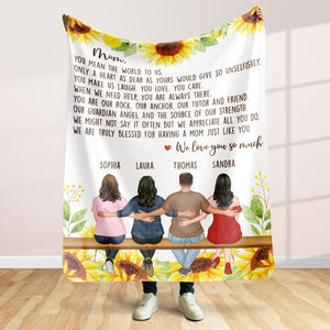 You Mean The World To Me, Family Blanket - Blanket - GoDuckee