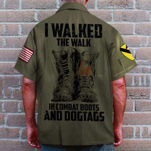 Custom Military Unit - Personalized Veteran Hawaiian Shirt - I Walked The Walk q1-04ntqg120322-tt - Hawaiian Shirts - GoDuckee