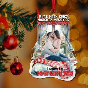 Custom Photo Gifts For Couple Ornament Christmas 05OHLU071024 - Ornament - GoDuckee