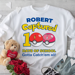 Personalized Gifts For Kids Shirt 01ohpu020125 Captured 100 Days Of School - Shirts - GoDuckee