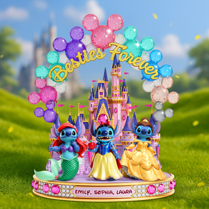 Cute Monster Besties Plaque - Personalized Gifts For Besties 04ohpu250625 - Shaped Plaques - GoDuckee
