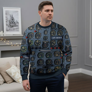 Pilot Control Panel Ugly Sweater - Personalized Christmas Gifts For Pilot 01HULU120925 - Ugly Christmas Sweater - GoDuckee