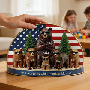 Bear Family Acrylic Plaque - Personalized Gifts For Mom 031TOMG030326 - Shaped Plaques - GoDuckee