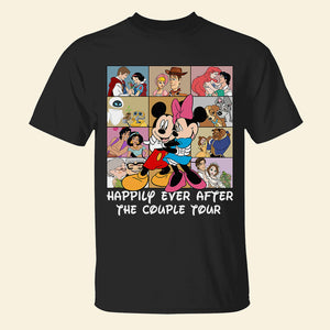 The Couple Tour, Couple Gift, Personalized Shirt, Cartoon Couple Shirt 07ACQN281223 - Shirts - GoDuckee